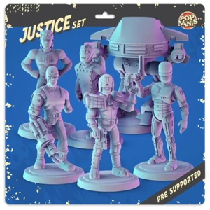 RoboCop Miniatures (3D) 35mm/40mm/75mm Printed Model Kits - Picture 1 of 7
