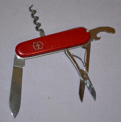 Vintage Victorinox Original Golfer Swiss Army Red 84MM Multi-Tool Knife - Great - Image 1 of 4