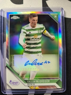 2021-22 Topps Chrome SPFL Callum McGregor CA-CM Refractor Auto CELTIC - Image 1 of 2