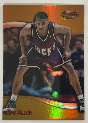 Ray Allen 1998-99 Bowman's Best Refractor #40 (267/400) - Milwaukee Bucks - Image 1 of 3