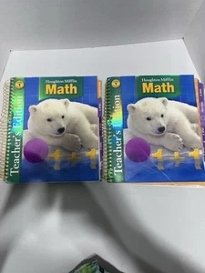 Houghton Mifflin Math 1st Grade 1 2007 Teacher Edition Volume 1 & 2 Set - Picture 1 of 8