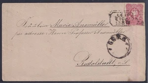 75049) GERA seltener Bahnpost-Aufgabe-Stempel 1876 auf Brief - Picture 1 of 2