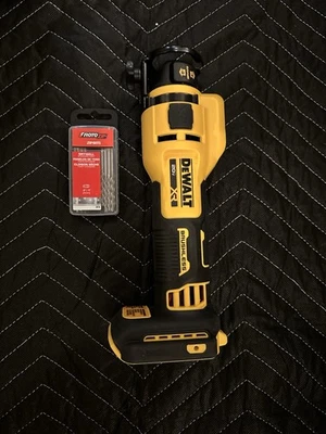 DEWALT DCE555B 20V Cordless Rotary Drywall Cut-Out Tool - Yellow NEVER USED - Image 1 of 4