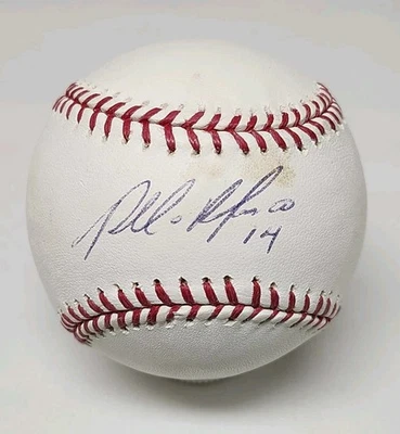 Plácido Polanco Firmado Auto Rawlings Oficial Grandes Ligas Béisbol Tigres C1 Foto 1 de 3