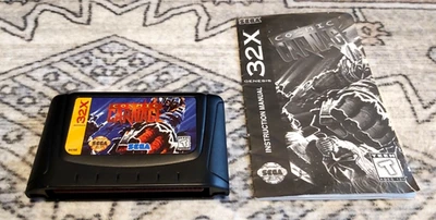 Cosmic Carnage Sega Genesis 32X Cart and Manual VG Condition - Cleaned & Tested - Image 1 of 2