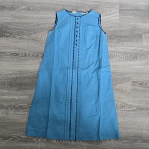 Vintage 60er Marshall Fields WAHLS Kleid Gr. 38 Made in Sweden blau Tasche - Bild 1 von 10