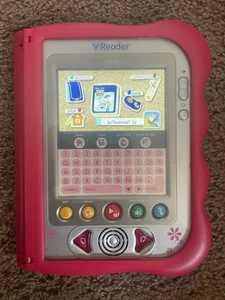 VTech V.Reader Pink – Kids Learning E-Book Tablet + Toy Story 3 Game - Picture 1 of 6