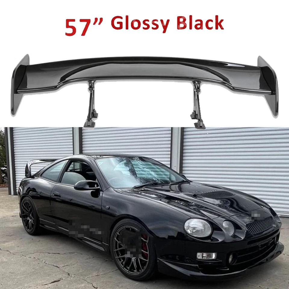 For Toyota Celica Glossy Black 57" Rear Spoiler Wing Truck GT-Style Foto 1 de 4