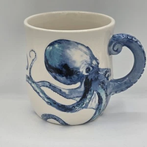 Auslaufmodell Pier 1 Imports Oktopus Becher Tasse Tentakel Griff Ozean Meer Leben Strand - Bild 1 von 9