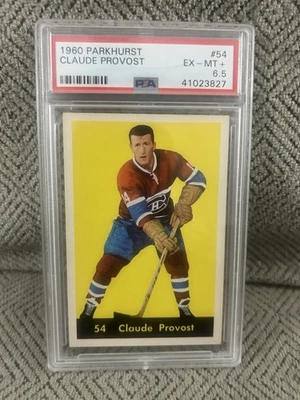 1960-61 Parkhurst Claude Provost # 54 Ex-Mt+ 6.5 - Image 1 of 2