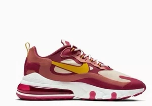Men's Nike Air Max 270 React Running Noble Red Dark Sulfur AO4971-601 Size 14 - Picture 1 of 8