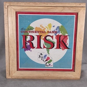 Risk Continental Bookshelf Board Game Nostalgia Game Series Wooden Box Complete - Picture 1 of 23