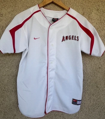 Vintage Nike Team Anaheim Angels White Stitched Baseball Jersey Women's Small - Image 1 of 4
