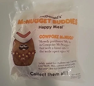 MCDONALD'S McNugget Buddies (Vintage 1988) New COWPOKE MCNUGGET NIP Happy Meal - Picture 1 of 3