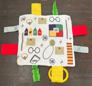 Baby Jack Lovey Harry Potter Interactive Toy Tags Yellow Clip Minky Dot Crinkle - Picture 1 of 2