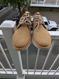 Clarks Collection Suede Leather Lace Dark Sand Men's 10M - Picture 1 of 24