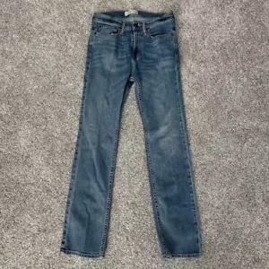 Abercrombie Jeans Boys Blue kids youth straight slim 15/16 - Picture 1 of 7