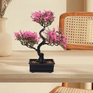 Artificial Potted Plants Desktop Faux Potted Plants Bonsai Ornament for Home - Picture 1 of 19
