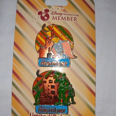 2022 Disney Parks DVC 2 Pin Set Dumbo & Toy Story Green Army Men Soldiers New - Image 1 of 3