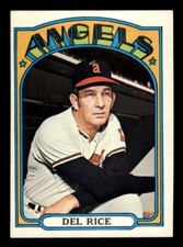 1972 Topps Baseball #718 Del Rice NM *d5