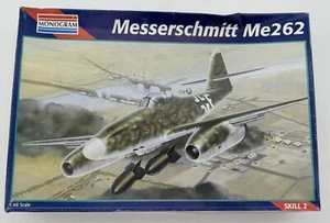Monogram Messerschmitt Me262 1:48 Model Plane Kit *w/Bonus Accessories* Open Box - Picture 1 of 5