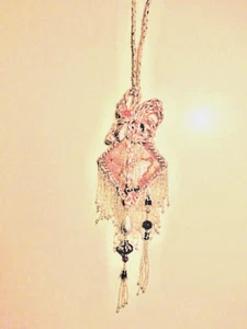 Felicitas Kreutzer Sammlerstück STOFF/SILBERPERLEN Weihnachtsschmuck - PINK/MAUVE - Bild 1 von 9