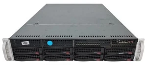 Supermicro CSE-825 2HE Châssis x8 3,5" LFF Caddys 2x PWS-721P-1R Serveur PSU - Photo 1/6