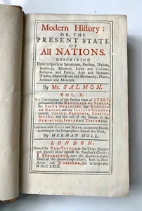 1729 Thomas Salmon, Modern History: Maps & Illustrations by HERMAN MOLL - Vol X - Picture 1 of 12