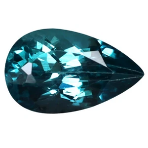1.08 ct Superior Pear Cut (9 x 5 mm) Brazil Paraiba Blue Apatite Gemstone - Picture 1 of 1