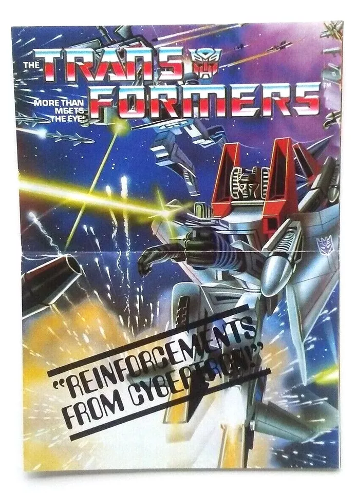 Transformers G1 Reinforcements from Cybertron Insert, Mail-In 1985 Near Mint! - Image 1 of 3