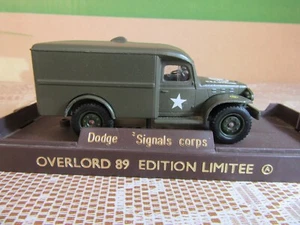 A47 Solido Overlord 89 Dodge WC54 Ejército 1944 WWII Señales Cuerpo 1:50 + Caja - Imagen 1 de 16