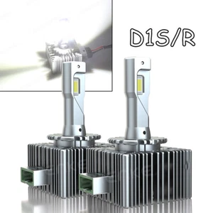 LED Headlight Bulbs D1S For BMW 5 Series F10 F11 2009-16 Dipped Beam 6000K Qty 2 - Picture 1 of 14