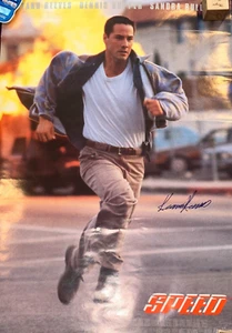 KEANU REEVES Signed SPEED POSTER w/ Beckett (BAS) LOA - Vintage Signature! - Picture 1 of 13