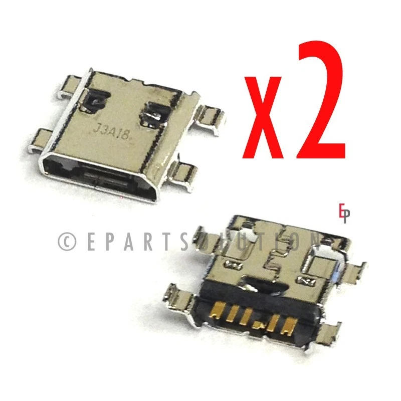 2X Samsung Galaxy Ace 2 GT-i8160 Micro USB Charger Charging Port USB Port  - Image 1 of 1