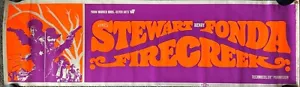 Banner Pantalla Seda Firecreek Original 24" X 82" - 1968 - ¡Muy Raro! - Imagen 1 de 8
