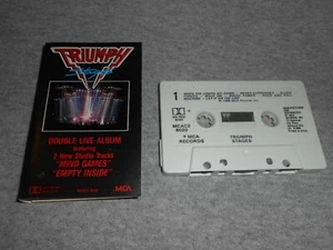 Cassette Tape - 80's - TRIUMPH - STAGES - DOUBLE LIVE ALBUM - ORIGINAL - RARE - Picture 1 of 1