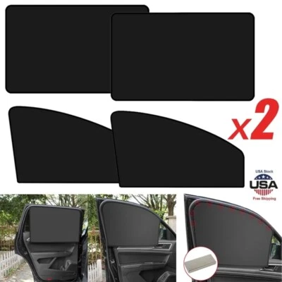 4x Cortinas Magnéticas para Sombra de Coche Aislamiento de Privacidad y Protección UV Cortinas EE. UU. Foto 1 de 4