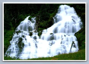 Postcard Vintage Olympic Peninsula Washington Royal Basin Waterfall 4 x 6 - Bild 1 von 2
