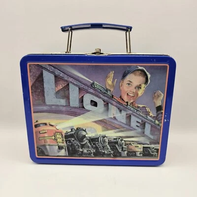 Lionel Train Tin Mini Lunch Box / Carry Case 7 3/4"x6"x 3" - Image 1 of 4