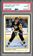 1990 O-Pee-Chee Premier Jaromir Jagr RC Rookie PSA 10 Gem Mint #50
