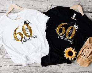Personalized month 60th Birthday T-Shirt for Mens & t-shirt ,Sparkly Birthday - Picture 1 of 5