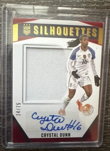 2016 Panini US National Team Crystal Dunn Silhouettes Maglia Auto RC/99 - Foto 1 di 2