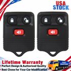 2x Black Keyless Entry Remote Control Key Fob Transmitter Replacement Clicker US