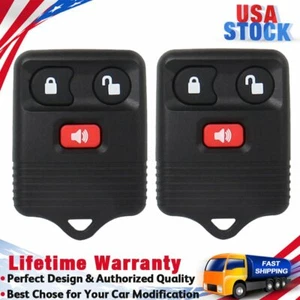 2x Transmisor de llavero de control remoto de entrada negro sin llave clicker EE. UU. - Imagen 1 de 8
