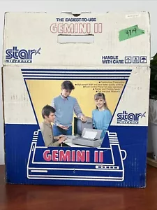 VTG Star Micronics, Gemini II Printer, Box, Packing,Manual, Used - Picture 1 of 18
