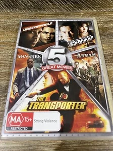 Unstoppable/Speed/Man on Fire/The A Team/The Transporter - 5 ACTION SET- AS NEW - Picture 1 of 5