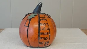 Arte en metal calabaza escultura hecha a mano calabaza caída - Imagen 1 de 5