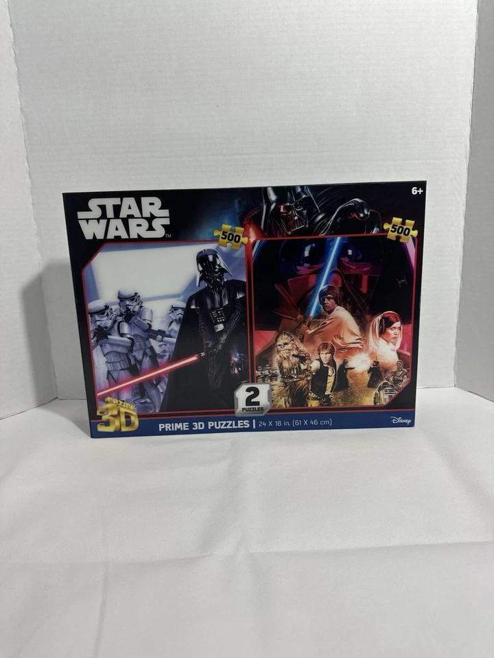 Star Wars Disney Prime 3D Puzzles 2 500 Count Puzzles Per Box - Image 1 of 1
