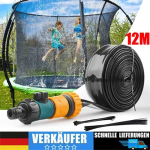 12m Trampolin Sprinkler Wassersprinkler Outdoor Sprühschlauch Wasser Spielzeug - Bild 1 von 24