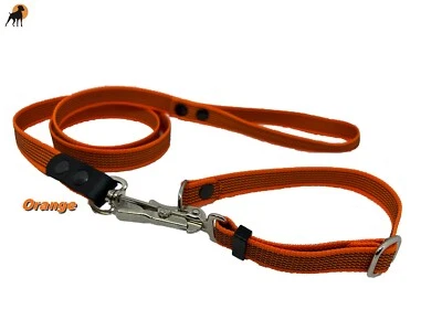 HWP Jagd- und Befreiungsleine gummiert mit Handschlaufe, 120cm - Bild 1 von 4